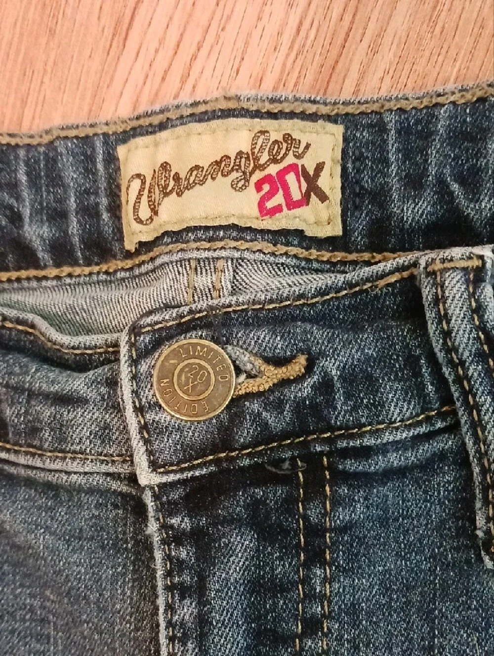 Wrangler Kids Dark Blue Denim Jeans - Straight Leg - Picture 2 of 4